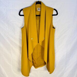 Anne Klein Yellow Oversized Vest